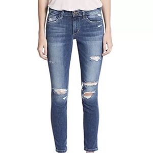 Distressed skinny Joes jeans denim